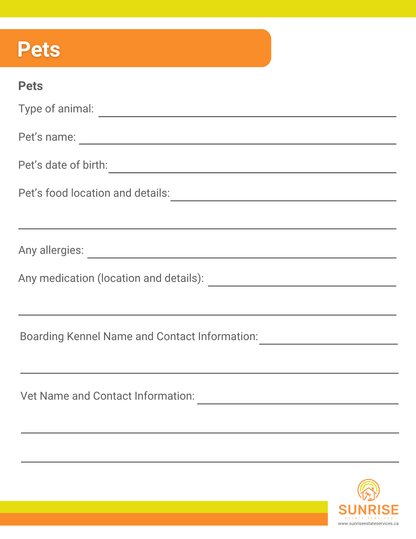 End of Life Planner Book