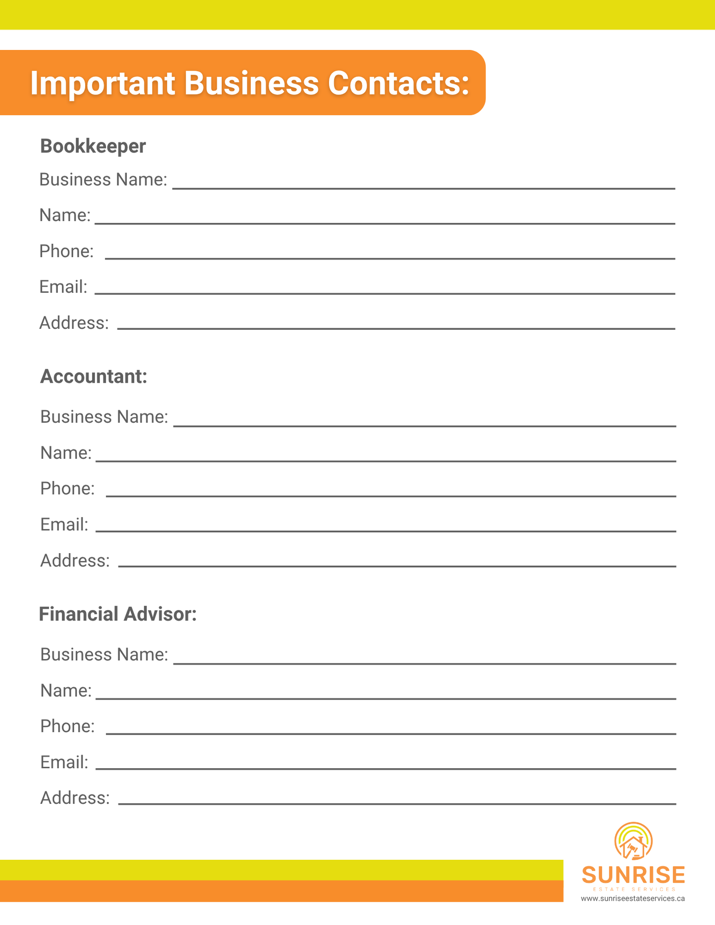 End of Life Planner Book