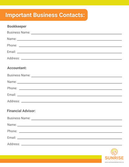 End of Life Planner Book