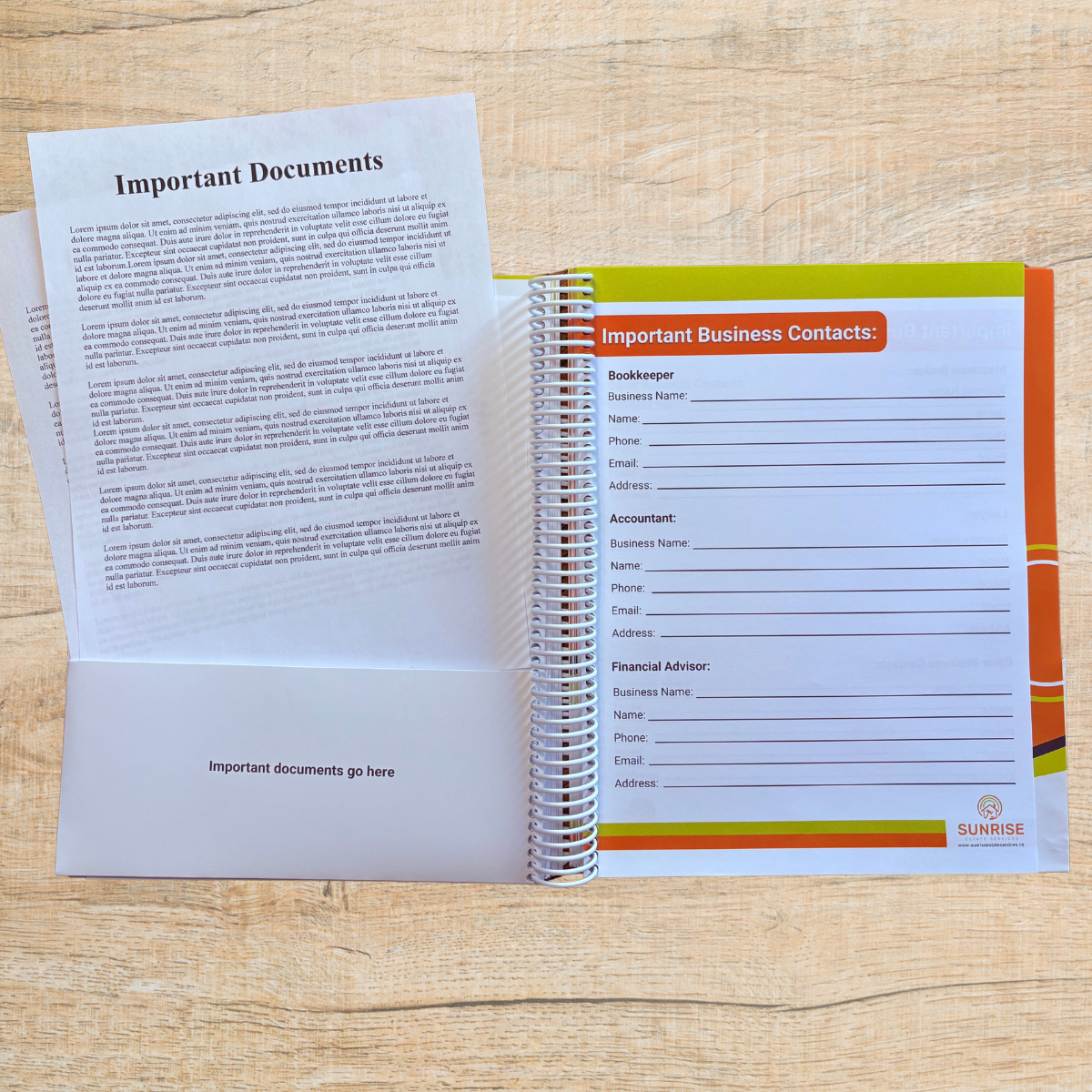 End of Life Planner Book