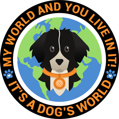 My World and You Live In It - It's a Dogs World Trucker Cap
