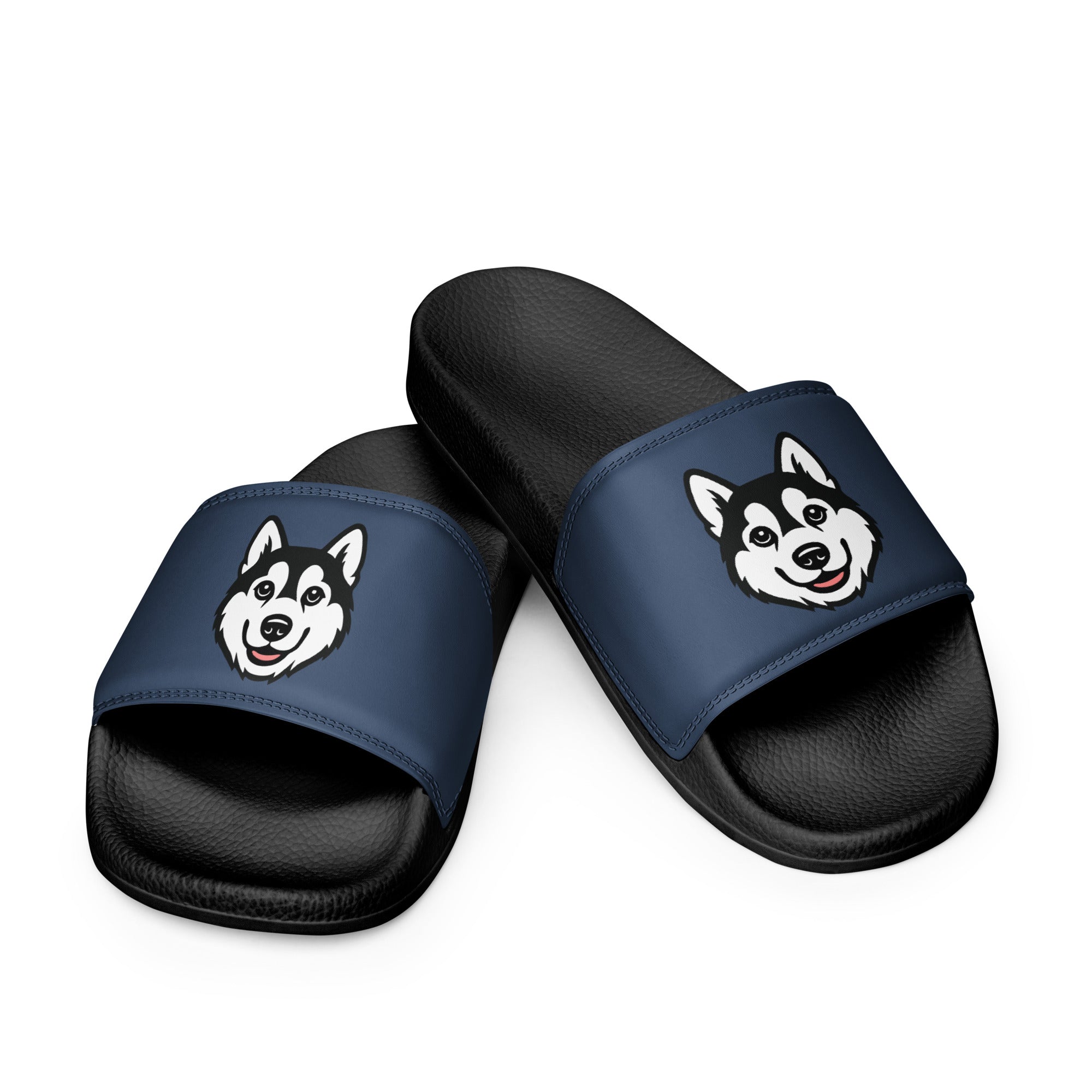 Siberian Husky Men’s slides – Sunrise Estate Services KC and Finnegan's ...